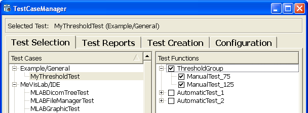 Grouped Test Functions