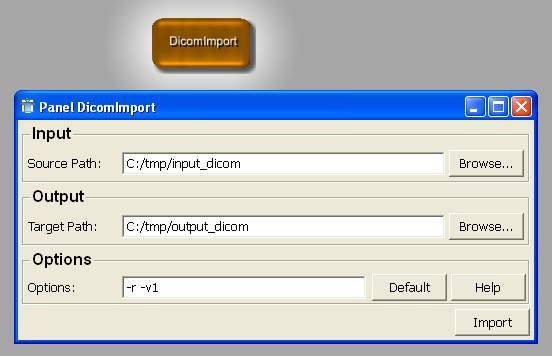 DicomImport Module and Panel