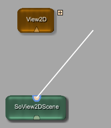 We Draw a Connection from SoView2DScene and View2D Shows the Icon for Hidden Connections